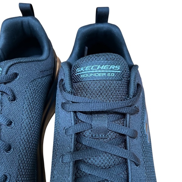 Skechers Bounder 2.0 Memory Foam Men’s Lace Up Black Athletic Shoes - Size 9.5 - Picture 9 of 10